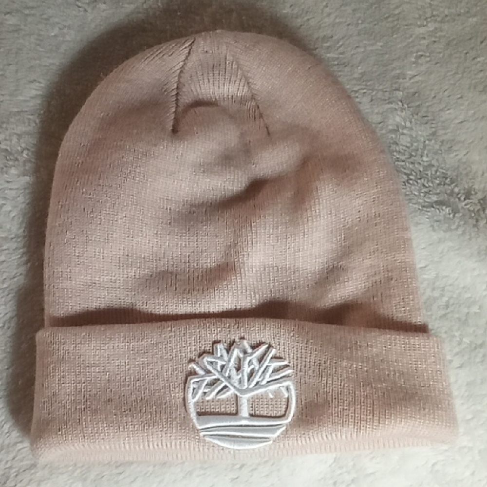 Timberland Light Pink Knit Beanie For Women O/S - NWT